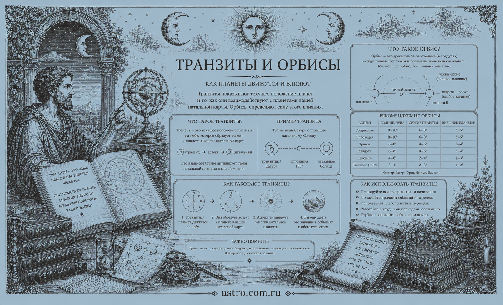 Транзиты и орбисы