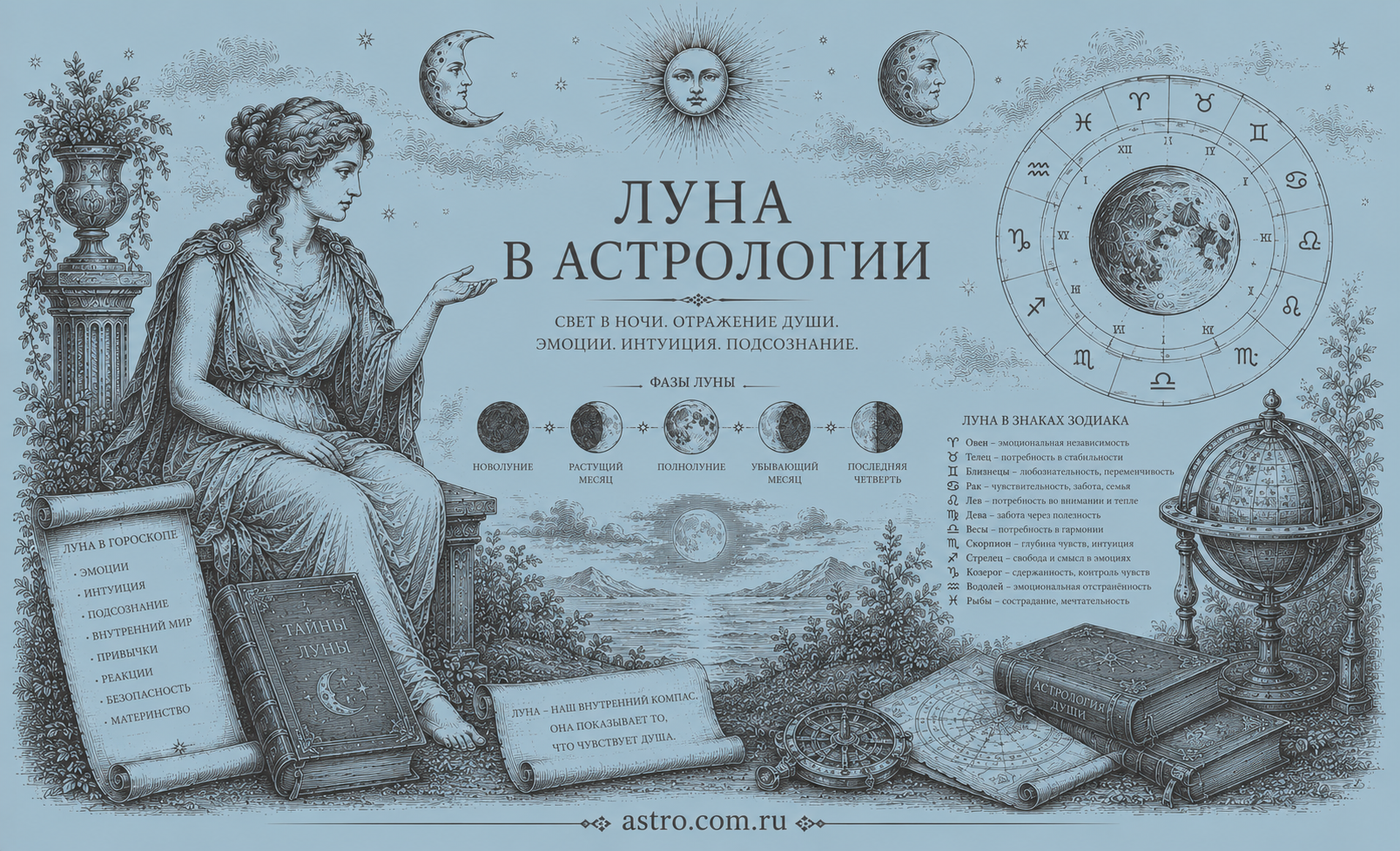 Луна в астрологии