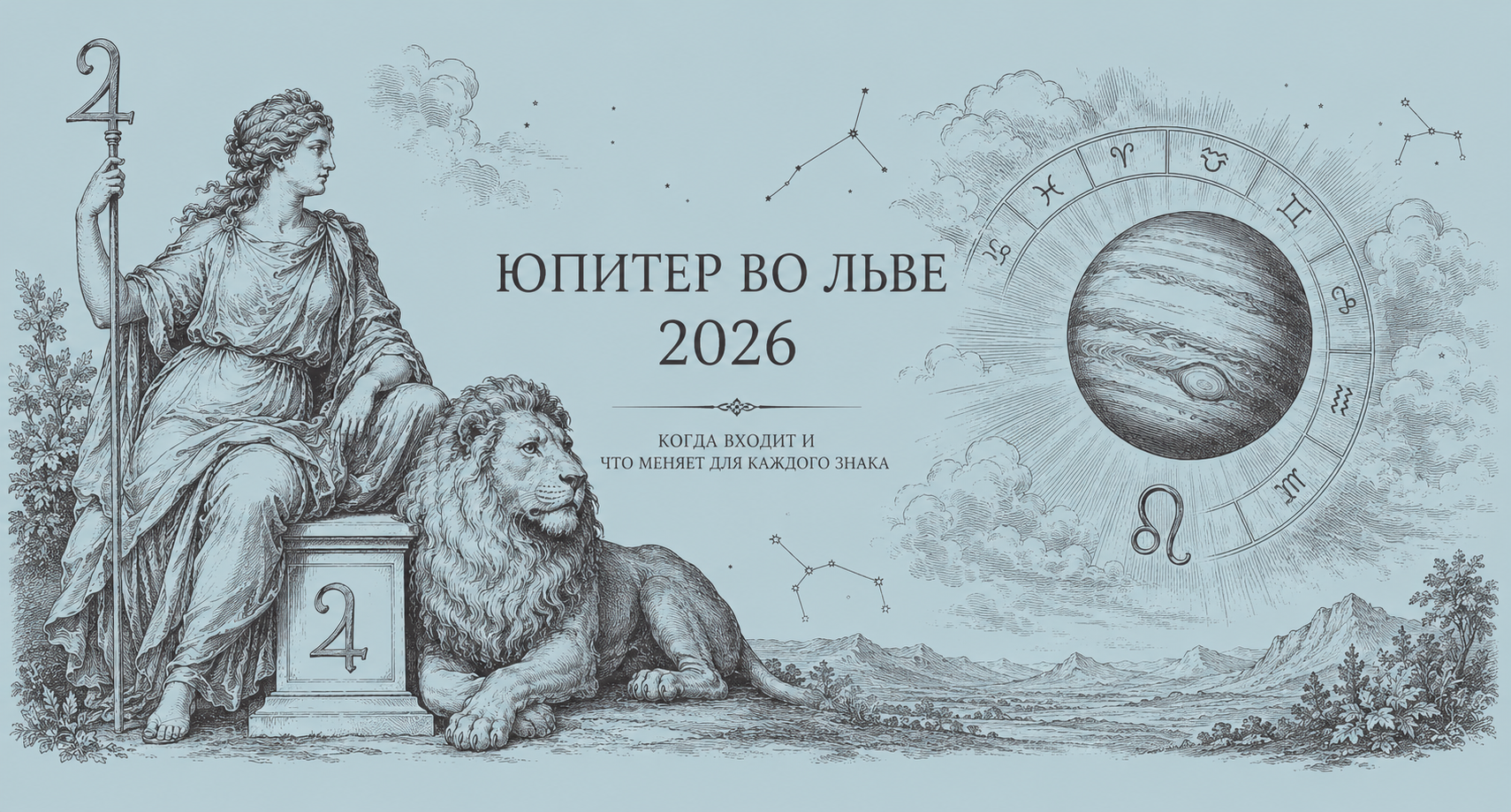 Юпитер во Льве 2026: когда входит и что меняет для каждого знака