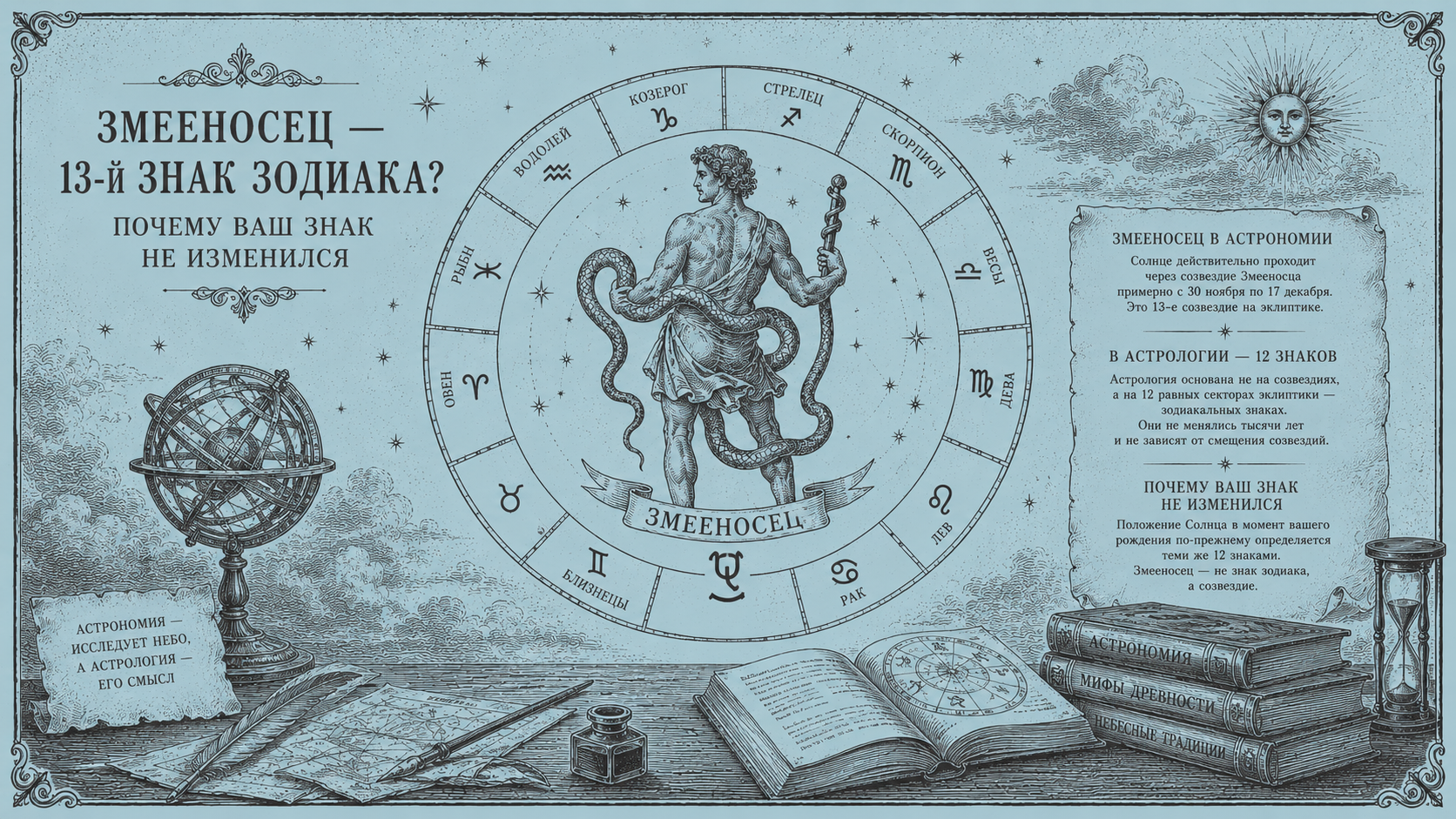 Змееносец — 13-й знак зодиака? Почему ваш знак не изменился
